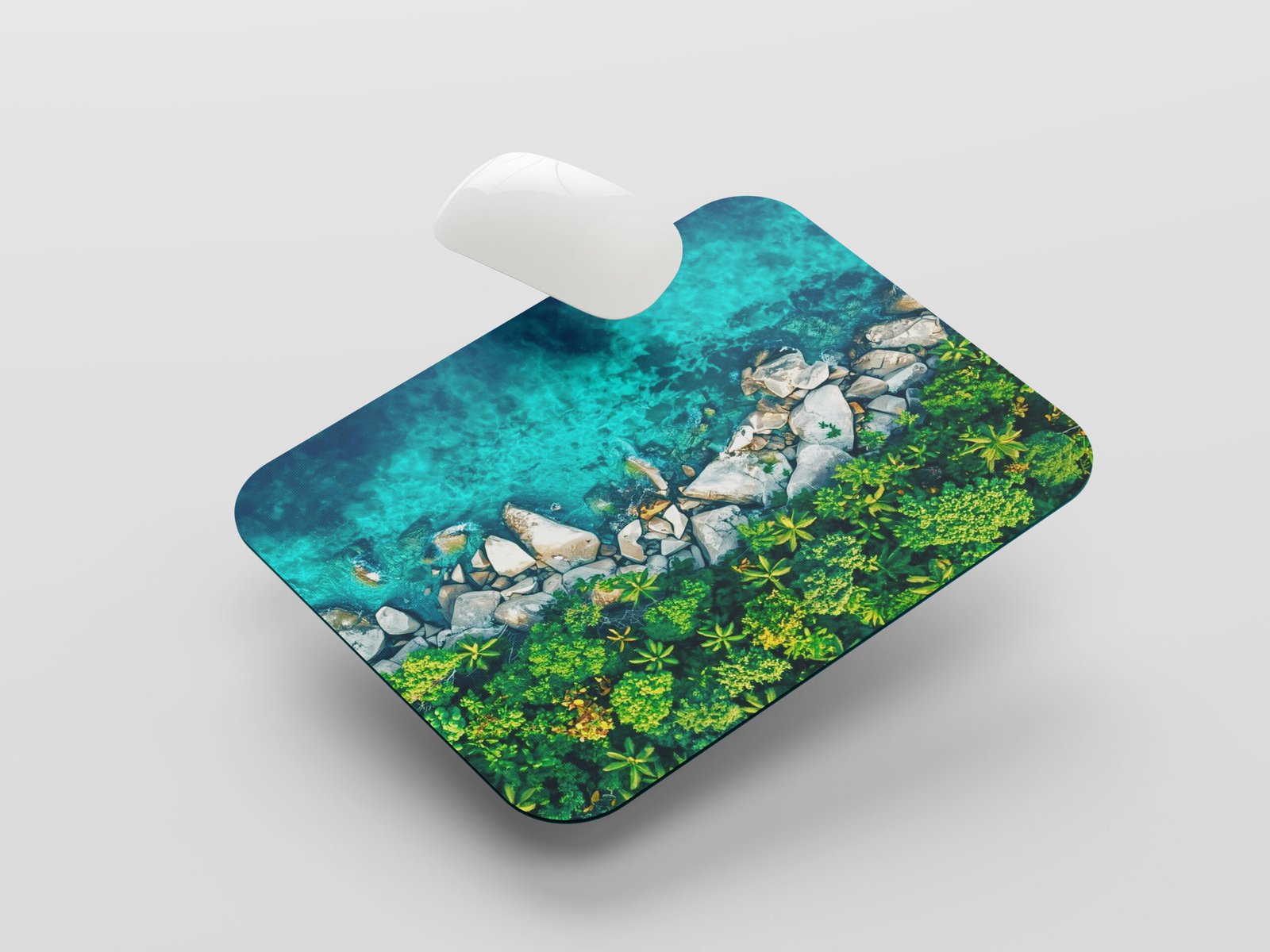 Nature Landscape Printed Mouse Pad 23cm x 19cm | Non-Slip Rubber Base Mousepad | Smooth Surface Laptop & Computer Mouse Pad | Office & Gaming Desk Mouse Mat - Image 3