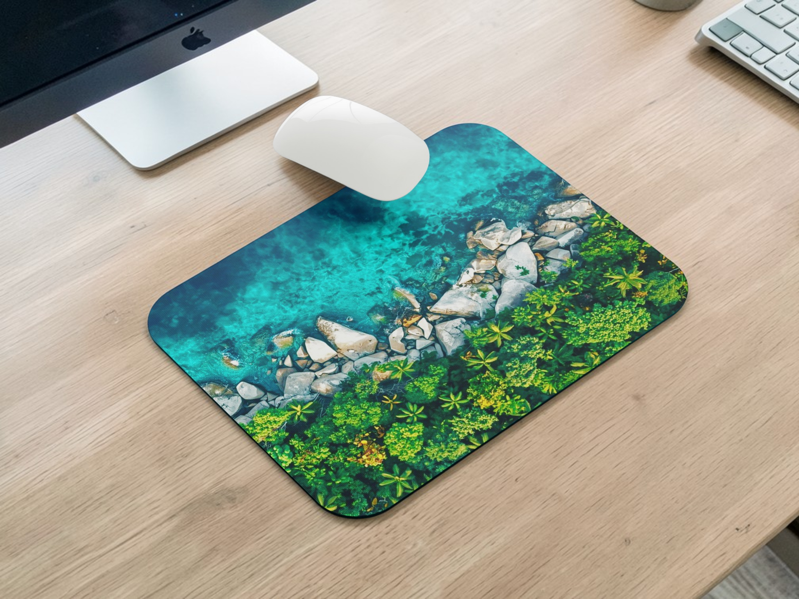 Nature Landscape Printed Mouse Pad 23cm x 19cm | Non-Slip Rubber Base Mousepad | Smooth Surface Laptop & Computer Mouse Pad | Office & Gaming Desk Mouse Mat