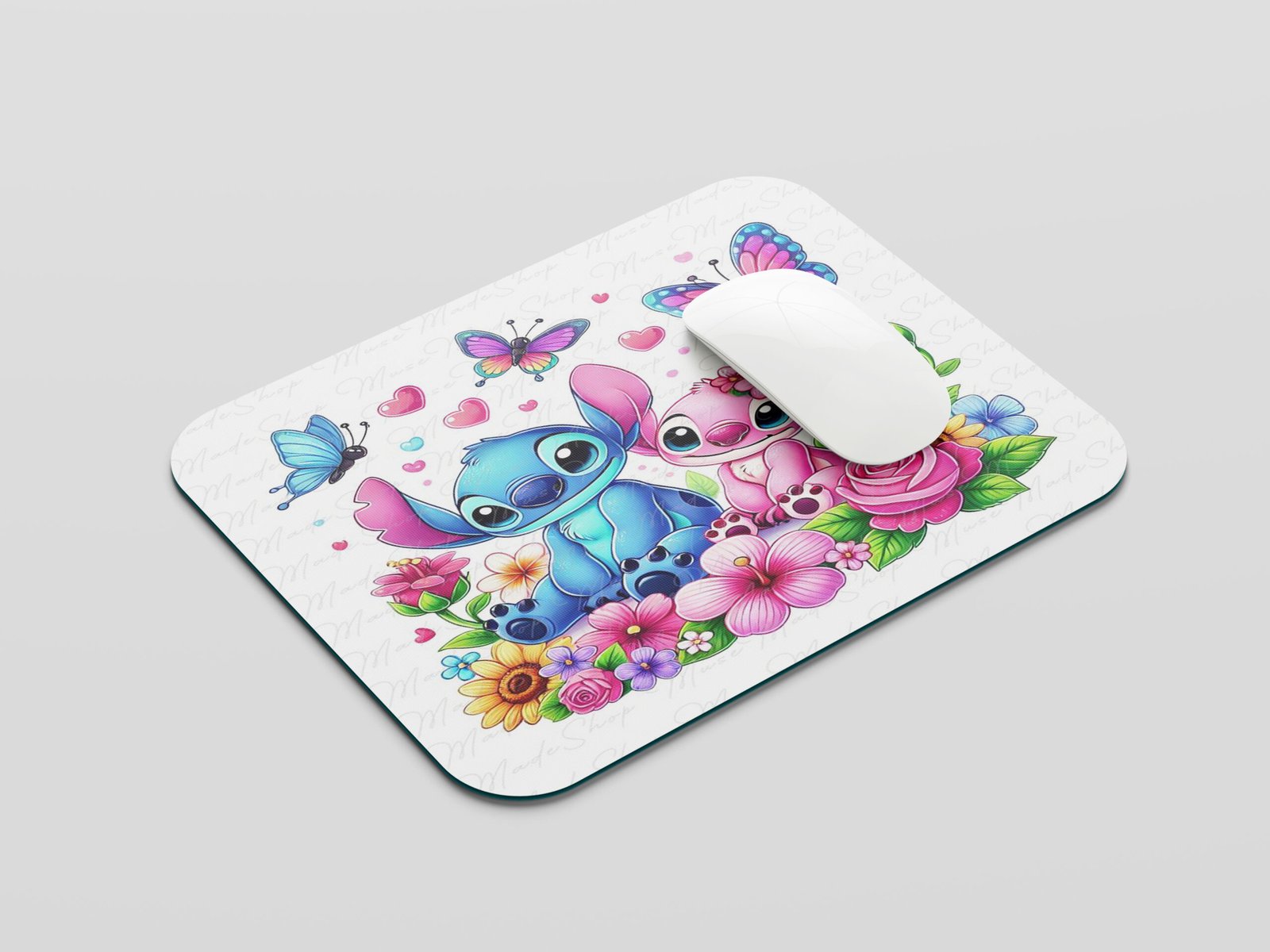 Cute Cartoon Couple Mouse Pad | Love Theme Printed Mousepad | Smooth Surface | Non-Slip Rubber Base | Gift for Girlfriend Boyfriend | 19x23 cm - Image 2