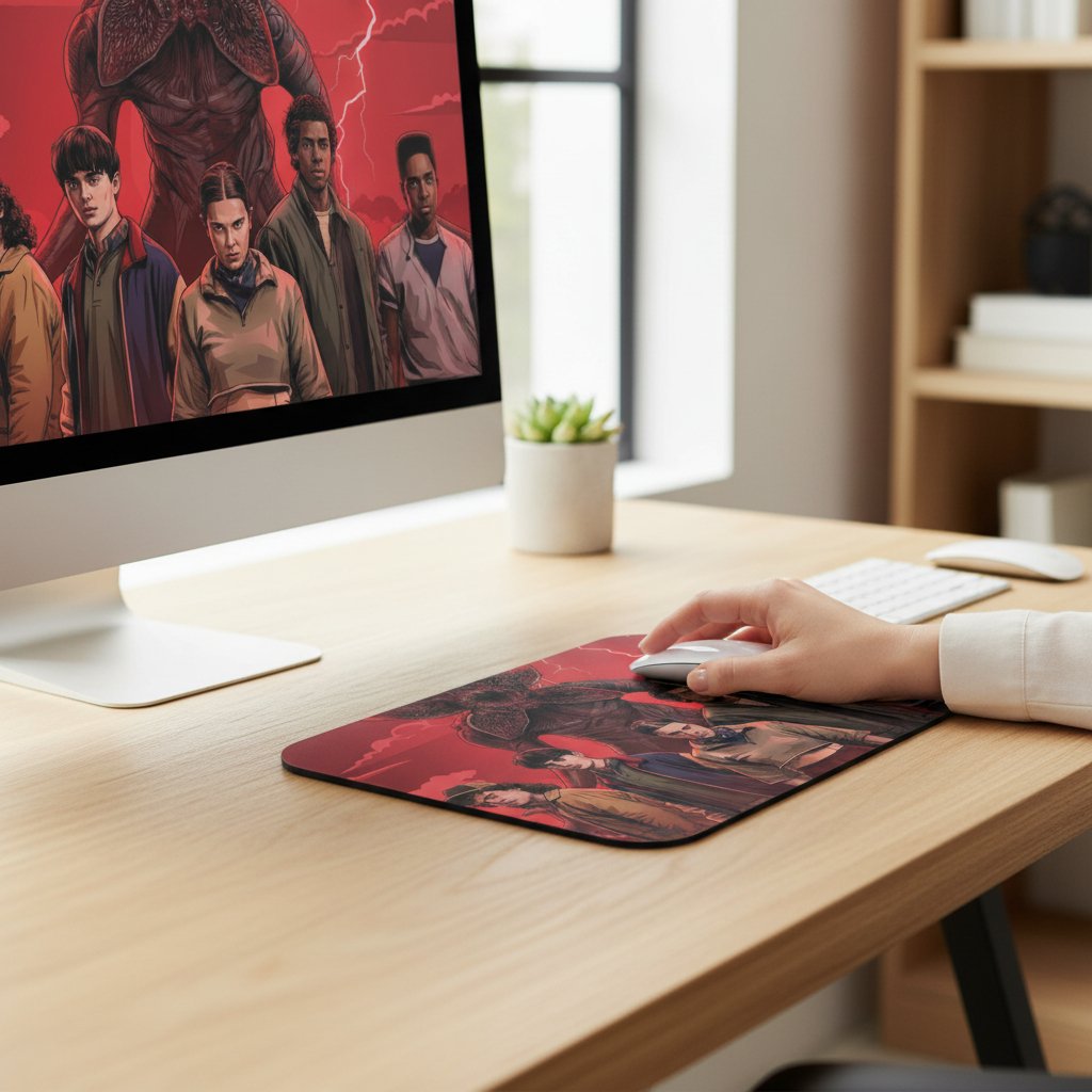 YAADIVA Stranger Things Printed Mouse Pad for Gaming, Study & Office | Smooth Surface Mousepad | Size 19cm / 22cm - Image 3