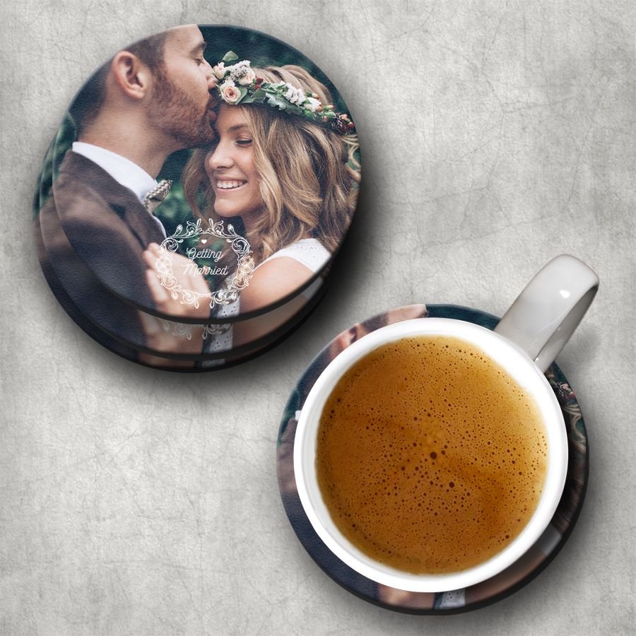 Customised Coasters Set of 6 Round or Square(3.75 Inch) – Personalised Photo / Logo Print (Read Short Description) - Image 4