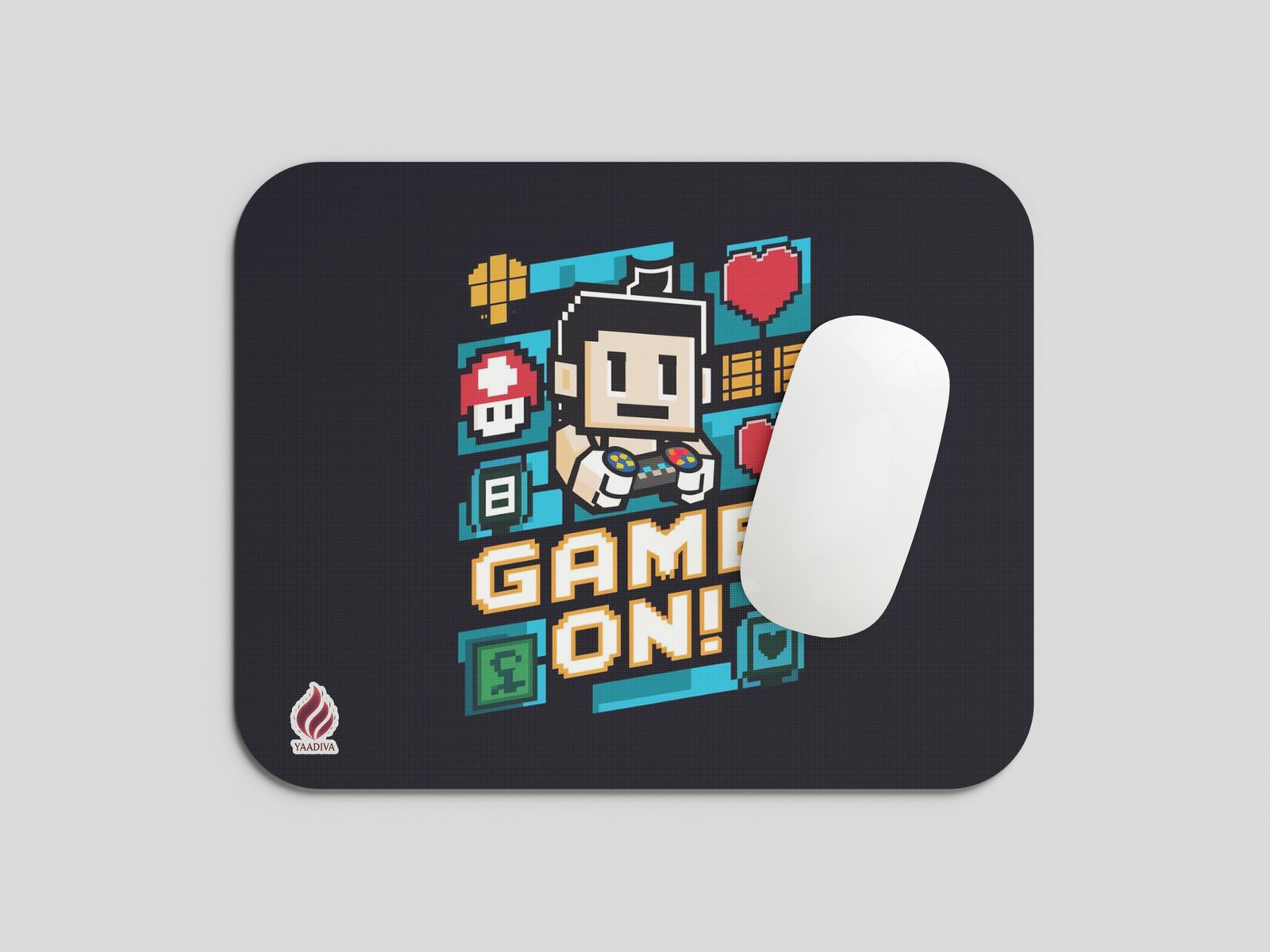 YAADIVA Gaming Mouse Pad | Premium Printed Mousepad for Students, Gamers & Office | Smooth Surface | Size 19cm / 22cm