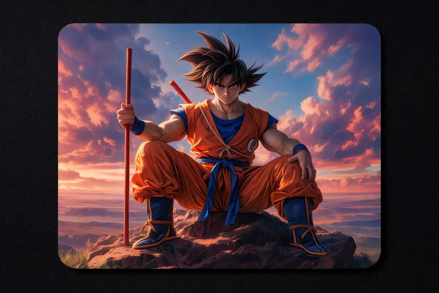 YAADIVA GOKU Printed Mouse Pad for Gaming, Study & Office | Smooth Surface Mousepad | Size 19cm / 22cm