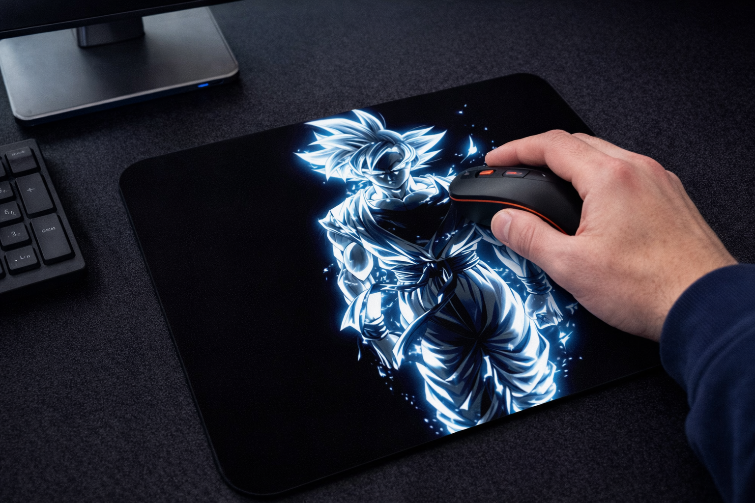 YAADIVA GOKU Printed Mouse Pad for Gaming, Study & Office | Smooth Surface Mousepad | Size 19cm / 22cm - Image 2