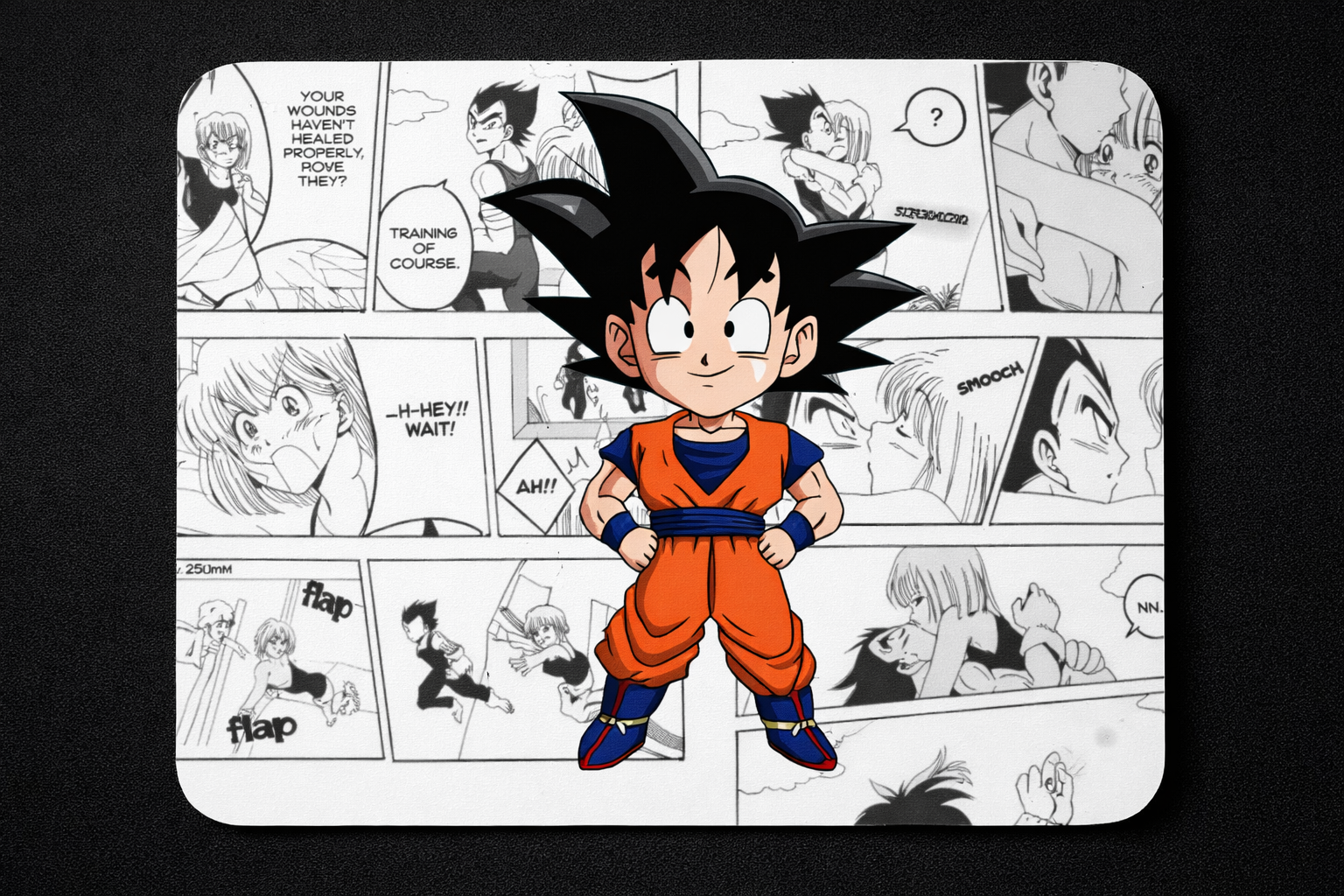 YAADIVA GOKU Printed Mouse Pad for Gaming, Study & Office | Smooth Surface Mousepad | Size 19cm / 22cm