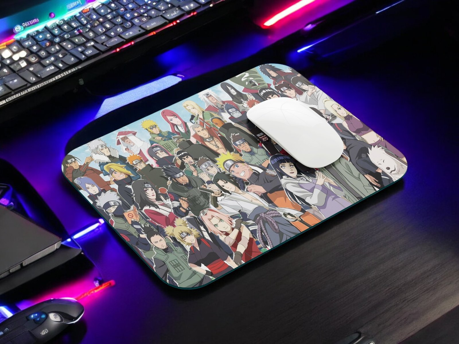 YAADIVA NARUTO Anime Printed Mouse Pad for Gaming, Study & Office | Smooth Surface Mousepad | Size 19cm / 22cm