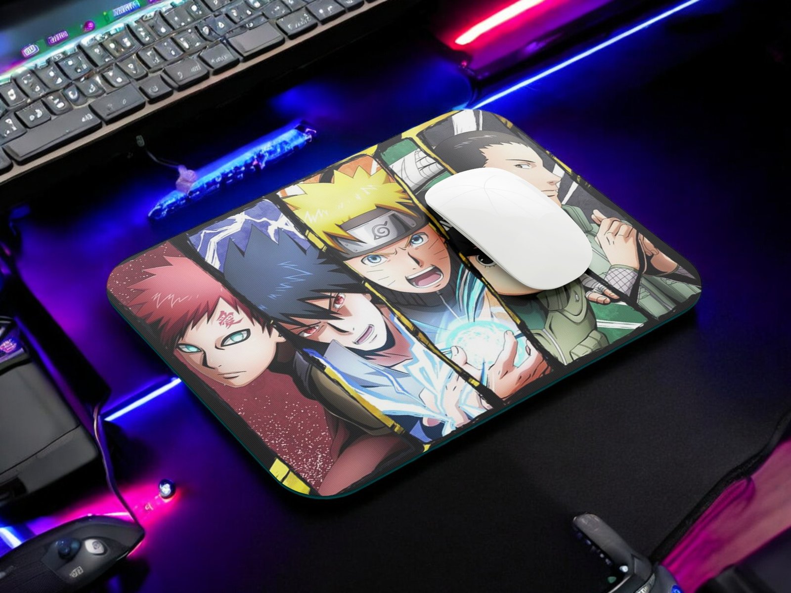YAADIVA NARUTO Anime Printed Mouse Pad for Gaming, Study & Office | Smooth Surface Mousepad | Size 19cm / 22cm