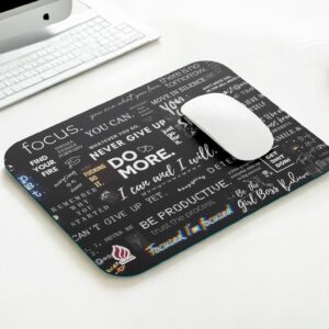YAADIVA Motivational Printed Mouse Pad for Gaming, Study & Office | Smooth Surface Mousepad | Size 19cm / 22cm