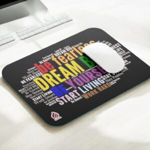 YAADIVA Motivational Printed Mouse Pad for Gaming, Study & Office | Smooth Surface Mousepad | Size 19cm / 22cm