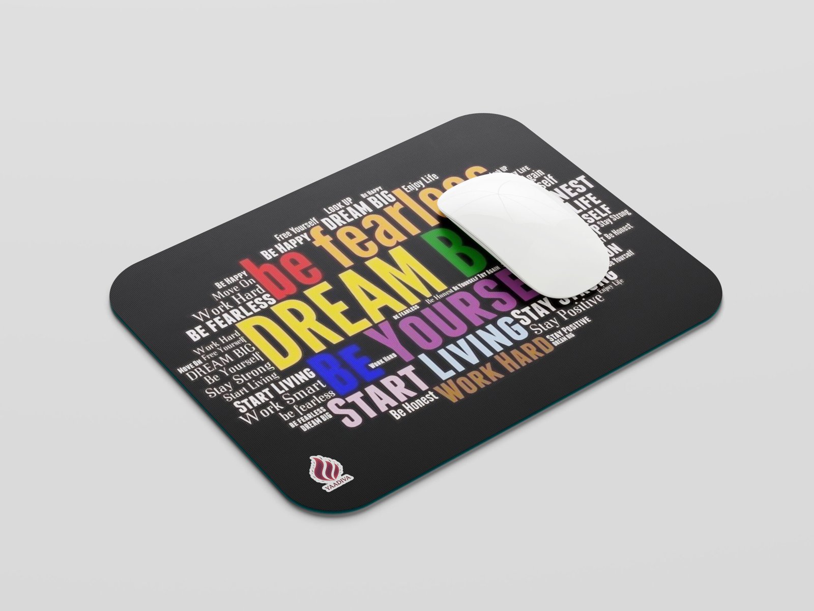 YAADIVA Motivational Printed Mouse Pad for Gaming, Study & Office | Smooth Surface Mousepad | Size 19cm / 22cm - Image 3