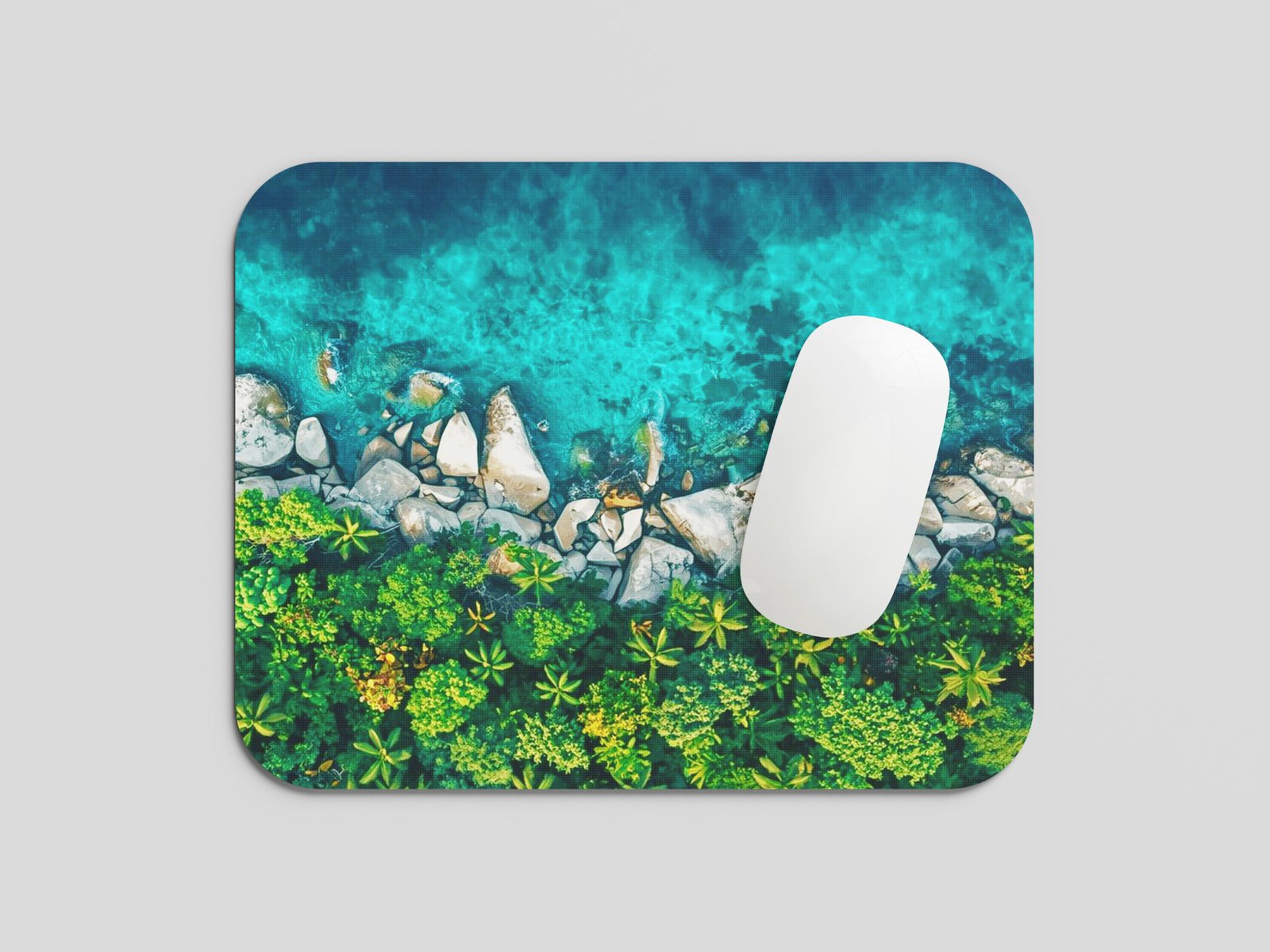 Nature Landscape Printed Mouse Pad 23cm x 19cm | Non-Slip Rubber Base Mousepad | Smooth Surface Laptop & Computer Mouse Pad | Office & Gaming Desk Mouse Mat - Image 2