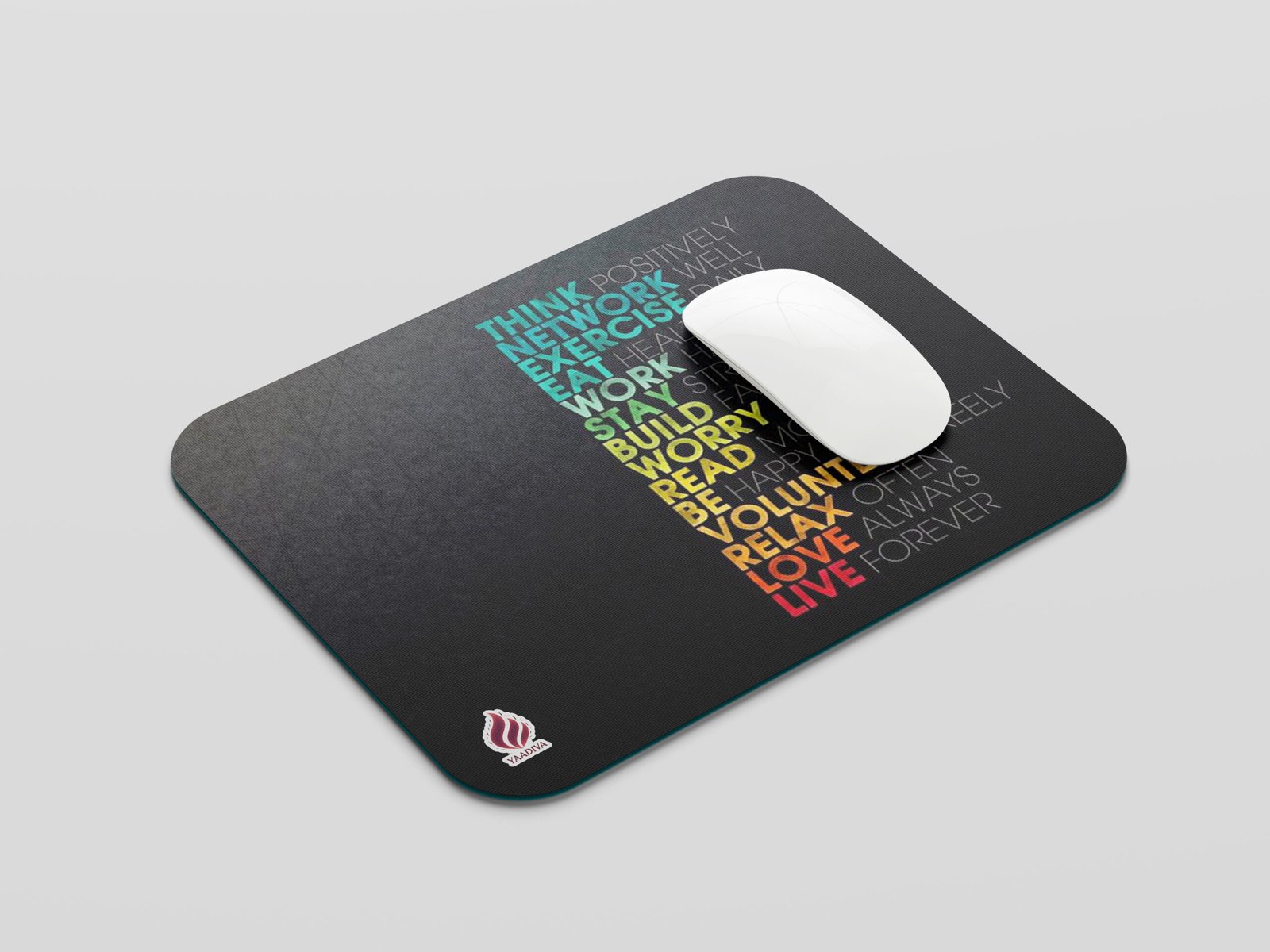 YAADIVA Motivational Printed Mouse Pad for Gaming, Study & Office | Smooth Surface Mousepad | Size 19cm / 22cm - Image 2
