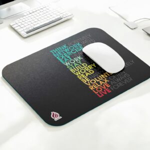 YAADIVA Motivational Printed Mouse Pad for Gaming, Study & Office | Smooth Surface Mousepad | Size 19cm / 22cm