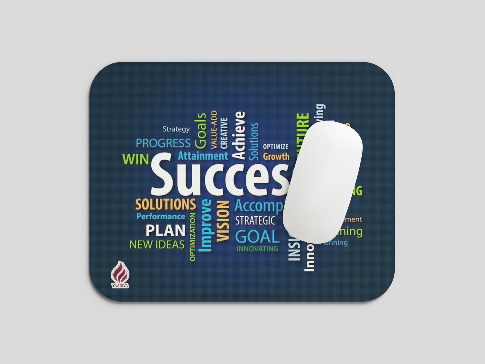 YAADIVA Motivational Printed Mouse Pad for Gaming, Study & Office | Smooth Surface Mousepad | Size 19cm / 22cm