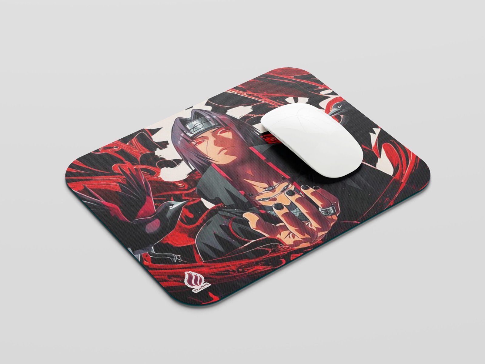YAADIVA Itachi Anime Printed Mouse Pad for Gaming, Study & Office | Smooth Surface Mousepad | Size 19cm / 22cm - Image 2