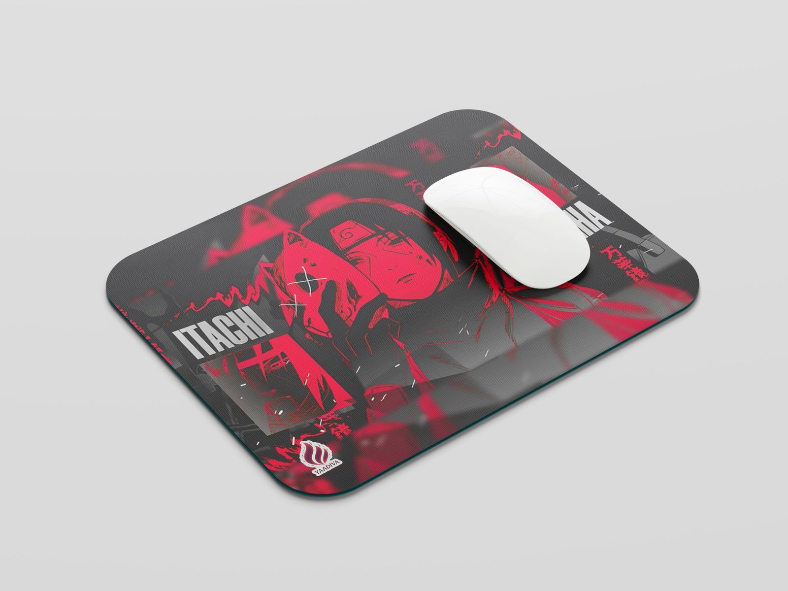 YAADIVA Itachi Anime Printed Mouse Pad for Gaming, Study & Office | Smooth Surface Mousepad | Size 19cm / 22cm - Image 2
