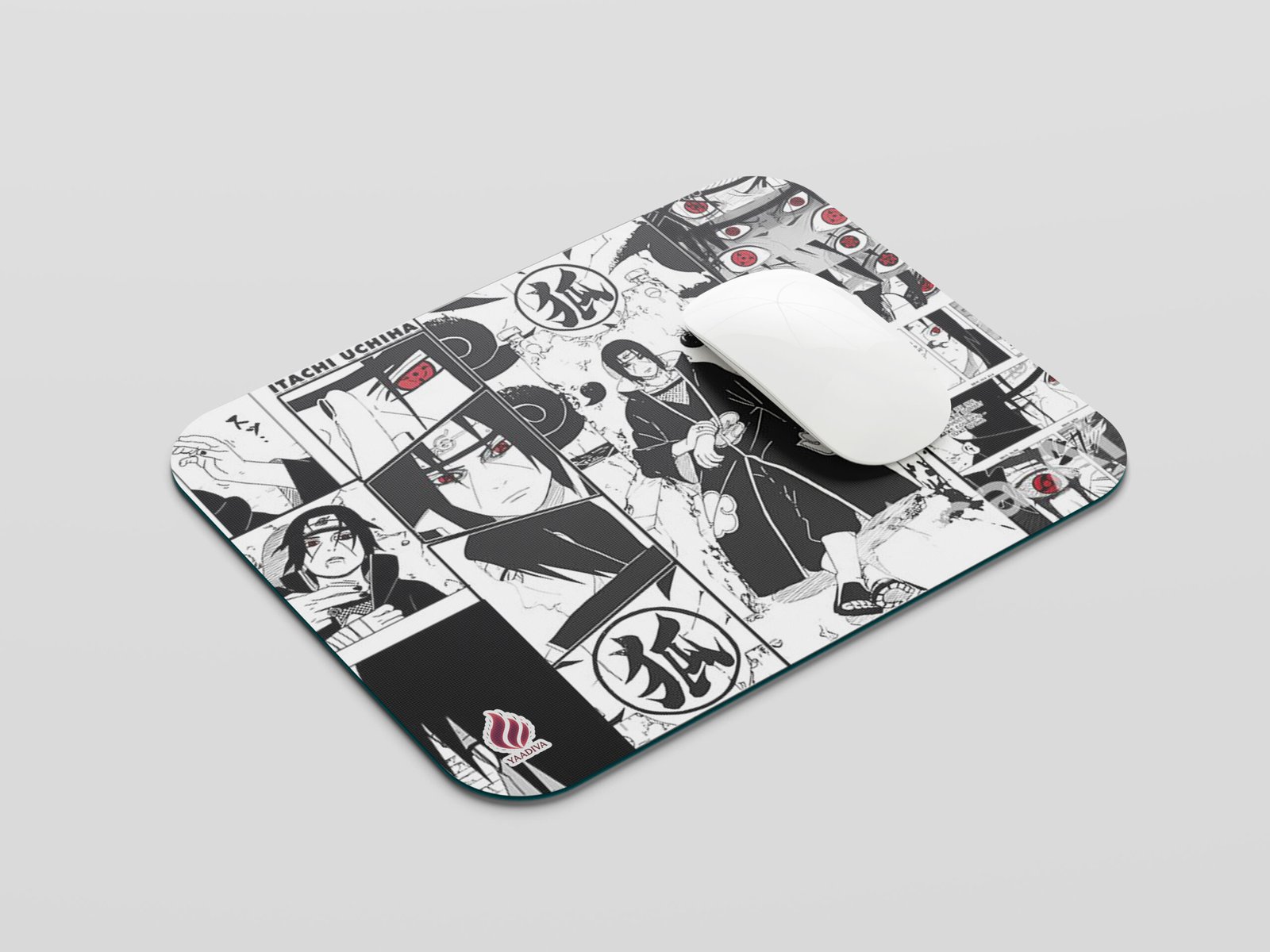 YAADIVA Itachi Anime Printed Mouse Pad for Gaming, Study & Office | Smooth Surface Mousepad | Size 19cm / 22cm - Image 2