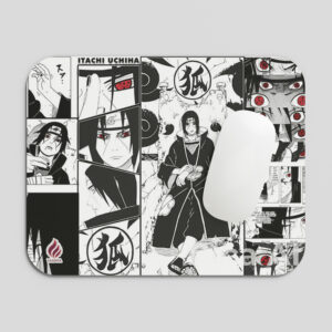 YAADIVA Itachi Anime Printed Mouse Pad for Gaming, Study & Office | Smooth Surface Mousepad | Size 19cm / 22cm