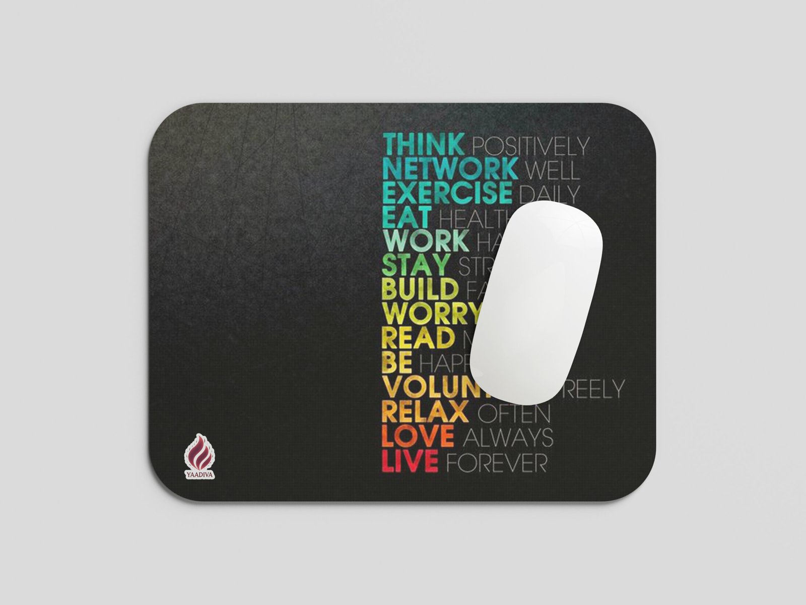 YAADIVA Motivational Printed Mouse Pad for Gaming, Study & Office | Smooth Surface Mousepad | Size 19cm / 22cm - Image 3