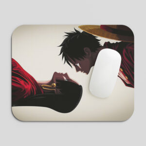 Anime Couple Romantic Art Printed Gaming Mouse Pad | 7.5 x 9 Inch (19 x 23 cm) | Non-Slip Rubber Base | Smooth Surface Mousepad for Laptop & PC
