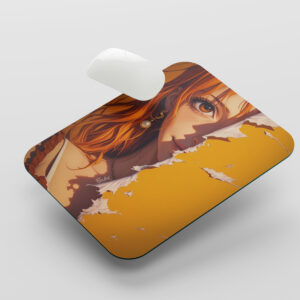 Anime Girl Portrait Printed Gaming Mouse Pad | 7.5 x 9 Inch (19 x 23 cm) | Non-Slip Rubber Base | Smooth Surface Mousepad for Laptop & PC