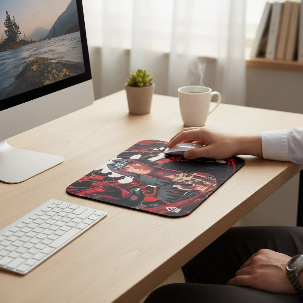 YAADIVA Itachi Anime Printed Mouse Pad for Gaming, Study & Office | Smooth Surface Mousepad | Size 19cm / 22cm - Image 3