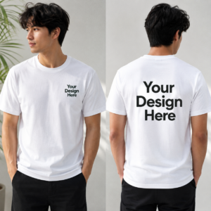 Customised 100% Cotton Round Neck T-Shirt for Branding, Events, College Function & Personalised Printing (Read Short Decription)