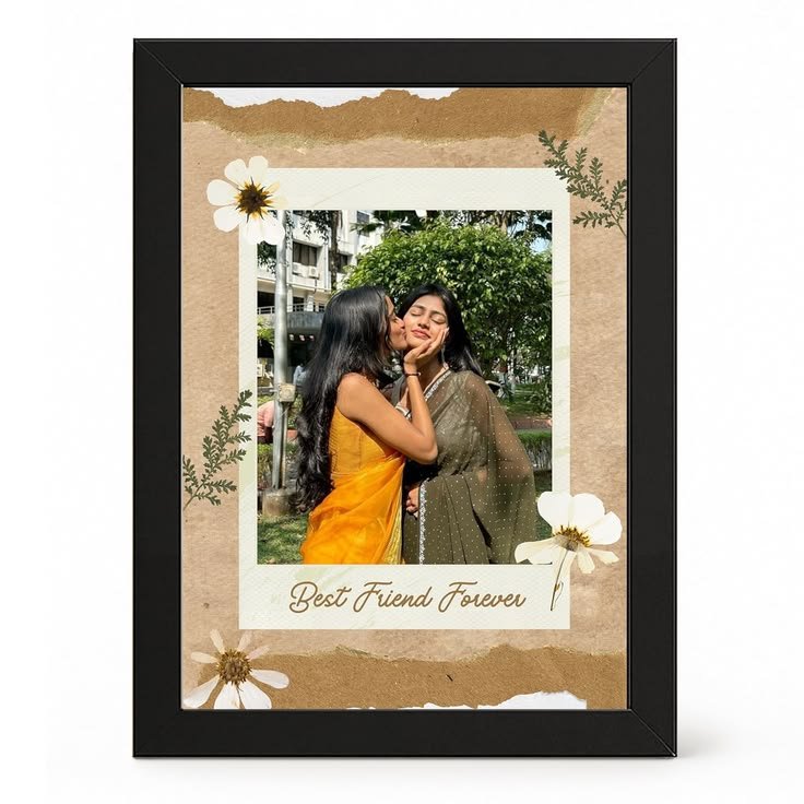 Personalized Photo Frame | Friends, Couple, Solo Gift | 12x8, 12x16 & 12x18 | Design 4A | Yaadiva