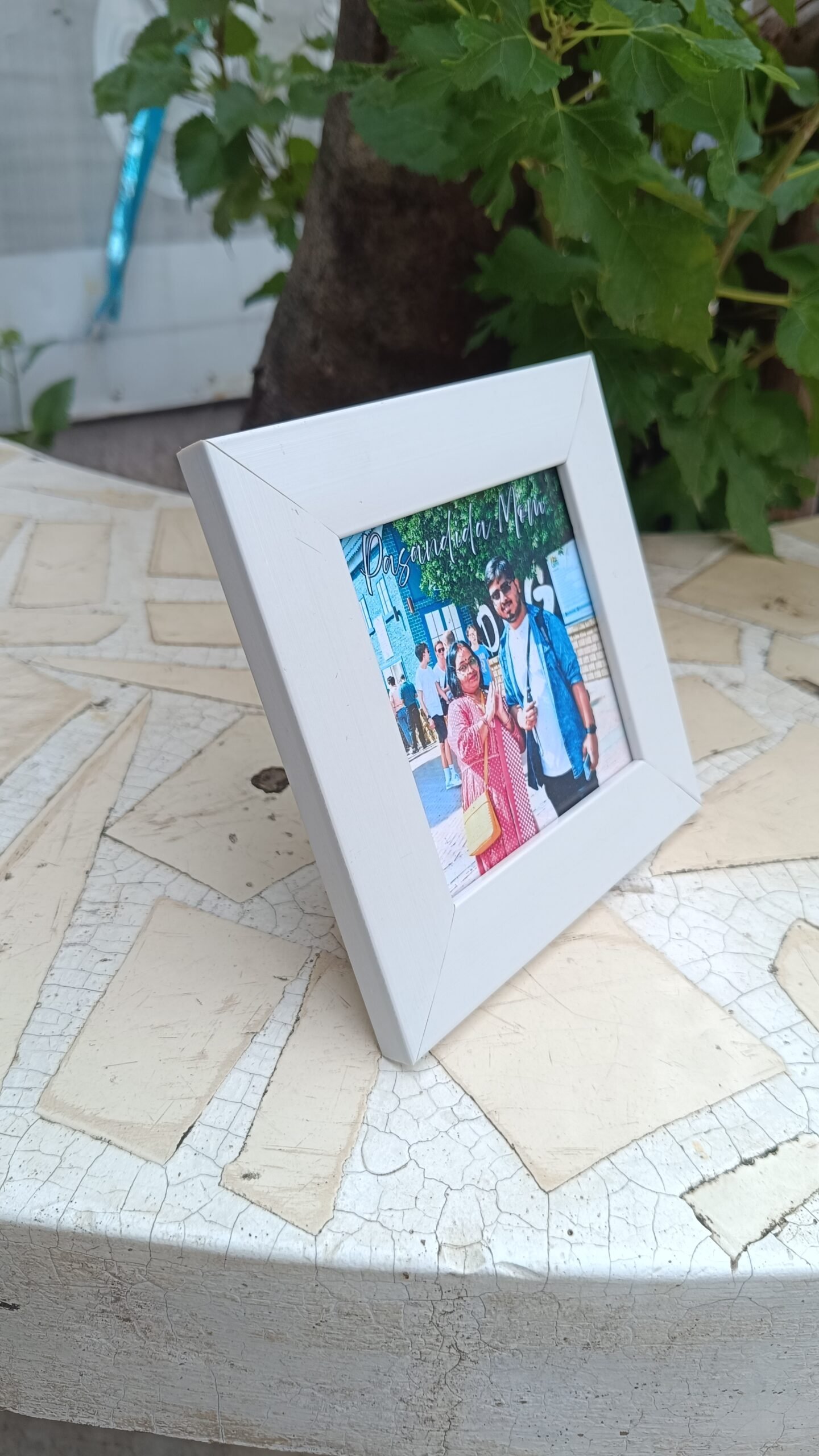 Yaadiva Personalized Mini Photo Frame 4x4 Inch | Custom Picture Frame for Birthday Gift, Anniversary, Him, Her, Couple & Best Friend - Image 5