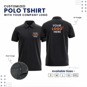 Customized Polo T-Shirt With Your Company Logo | Order Logo Printed Tees | Yaadiva.in