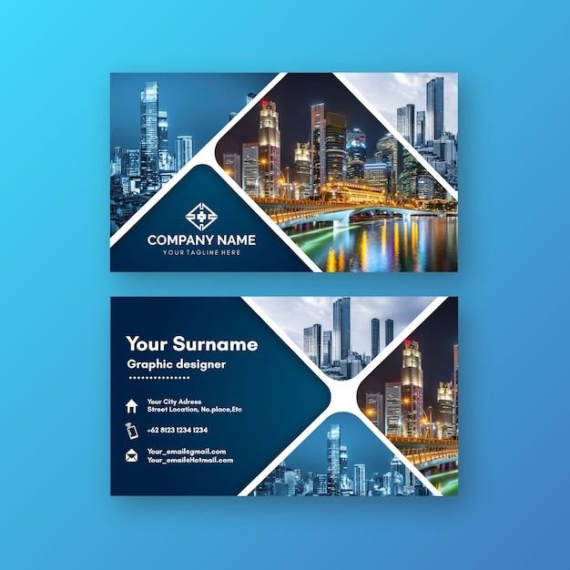Custom Business Card – 270 GSM Glossy | 10 × 5.5 cm | Pack of 50 - Yaadiva