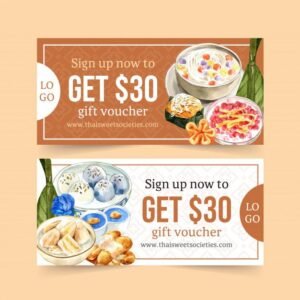 Custom Coupon Card (60ps Pack) | 10cm x 4cm | Promotional Discount & Loyalty Cards