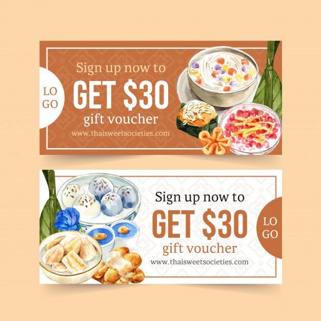 Custom Coupon Card (60ps Pack) | 10cm x 4cm | Promotional Discount & Loyalty Cards