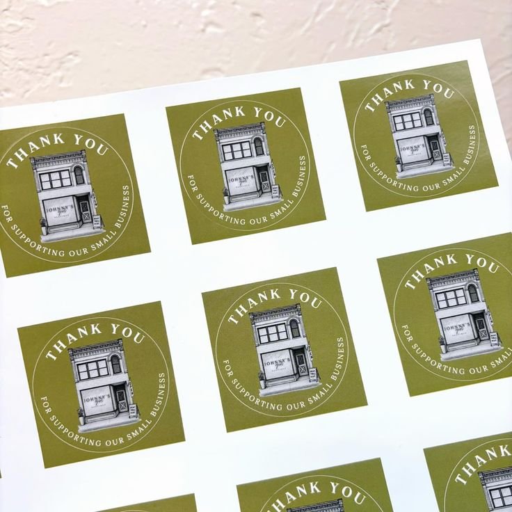 Custom Brand Stickers – Self Adhesive | Logo & Business Branding - Yaadiva