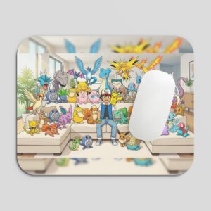 Pokémon Character Collection Mouse Pad | Colorful Anime Gaming Theme Desk Mat for Fans